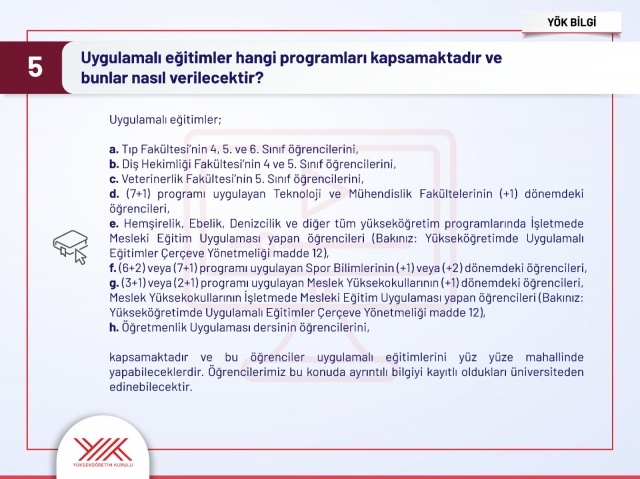 Üniversitelerde 2022-2023 bahar yarıyılı eğitim ve öğretimine ilişkin sorular ve cevaplar 6