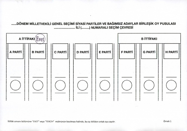 2023 Seçimleri Geçerli ve Geçersiz Oy Pusulası Örnekleri 2