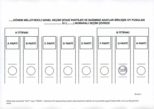 2023 Seçimleri Geçerli ve Geçersiz Oy Pusulası Örnekleri 3