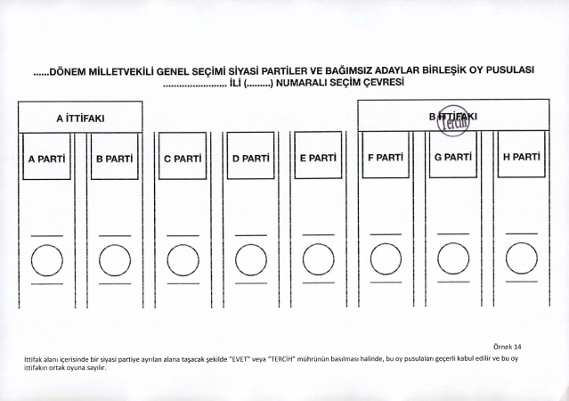 2023 Seçimleri Geçerli ve Geçersiz Oy Pusulası Örnekleri 16