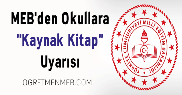 MEB'den Okullara ''Kaynak Kitap'' Uyarısı