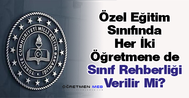 Özel Eğitim Sınıfında Her İki Öğretmene de Sınıf Rehberliği Verilir Mi?