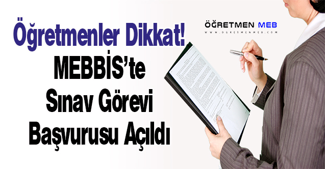 MEB'den Öğretmenlere Yeni Sınav Görevi