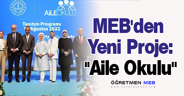 MEB'den Yeni Proje: ''Aile Okulu''