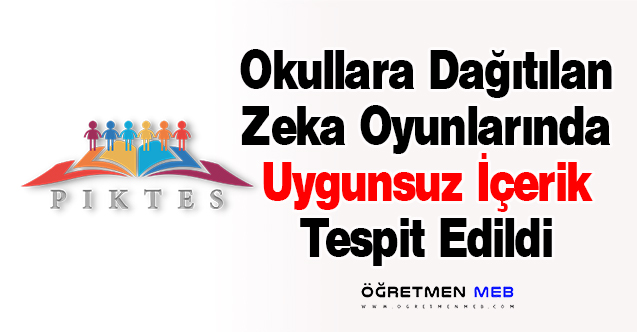 Okullara Dağıtılan Zeka Oyunlarında Uygunsuz İçerik Tespit Edildi