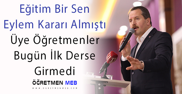 EBS Üyesi Öğretmenlerin Büyük Kısmı İlk Derse Girmedi