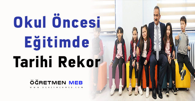 Okul Öncesi Eğitimde Tarihi Rekor