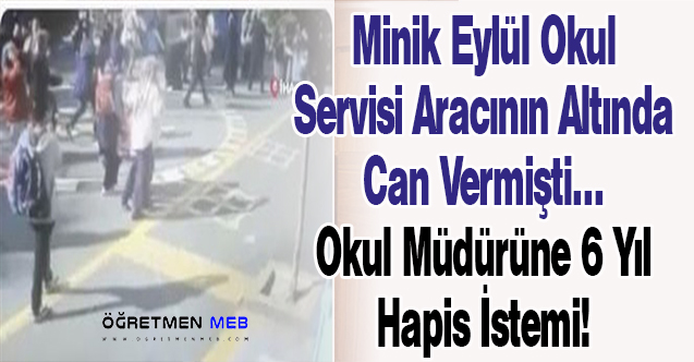 Okul Müdürüne 6 Yıl Hapis İstemi