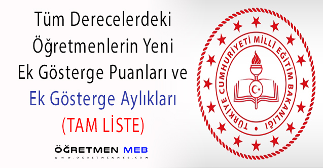 2023'te Her Derecedeki Öğretmenlerin Ek Göstergesi ve Ek Gösterge Aylığı Artacak