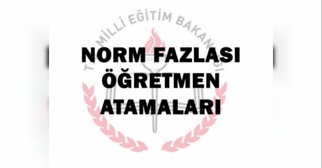 Sakarya Norm Fazlası Öğretmen Atama Duyurusu