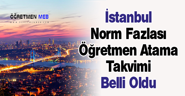 İstanbul Norm Fazlası Öğretmen Atama Takvimi Belli Oldu