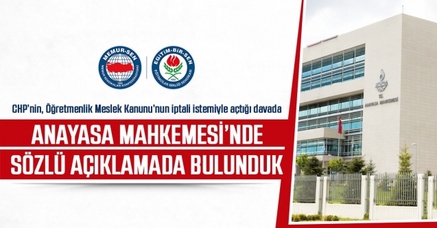 Eğitim-Bir-Sen'den Öğretmenlik Meslek Kanunu Açıklaması