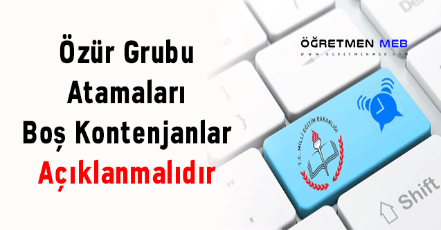 Özür Grubu Kontenjanları 2024 Açıklanmalıdır